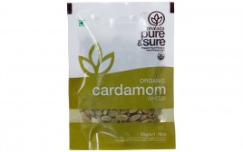 Pure & Sure Organic Cardamom whole   Pack  50 grams